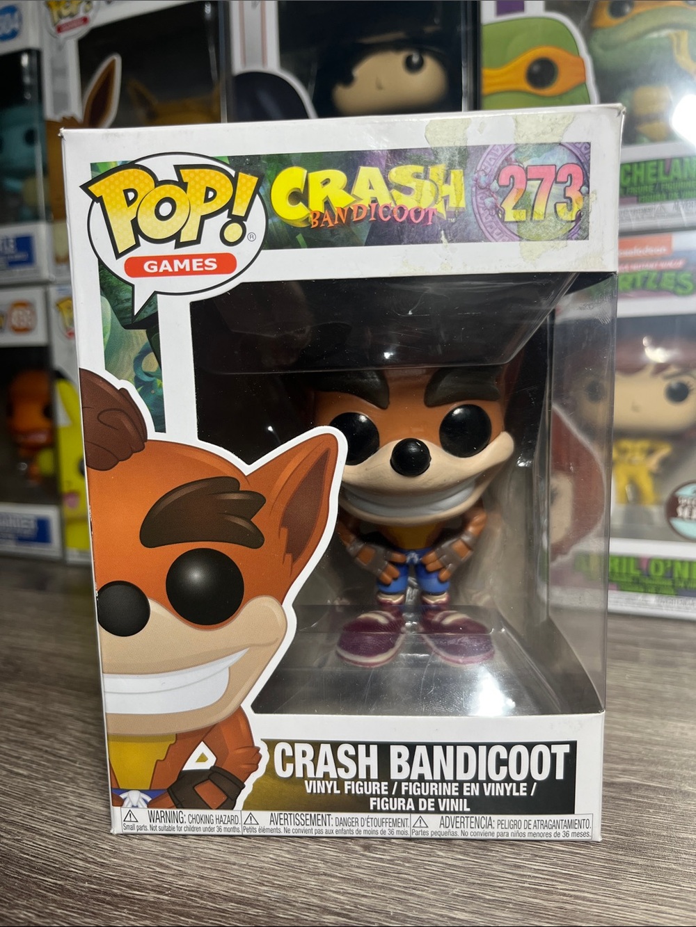 Funko Crash Bandicoot Pop! Vinyl Orange, brown, black